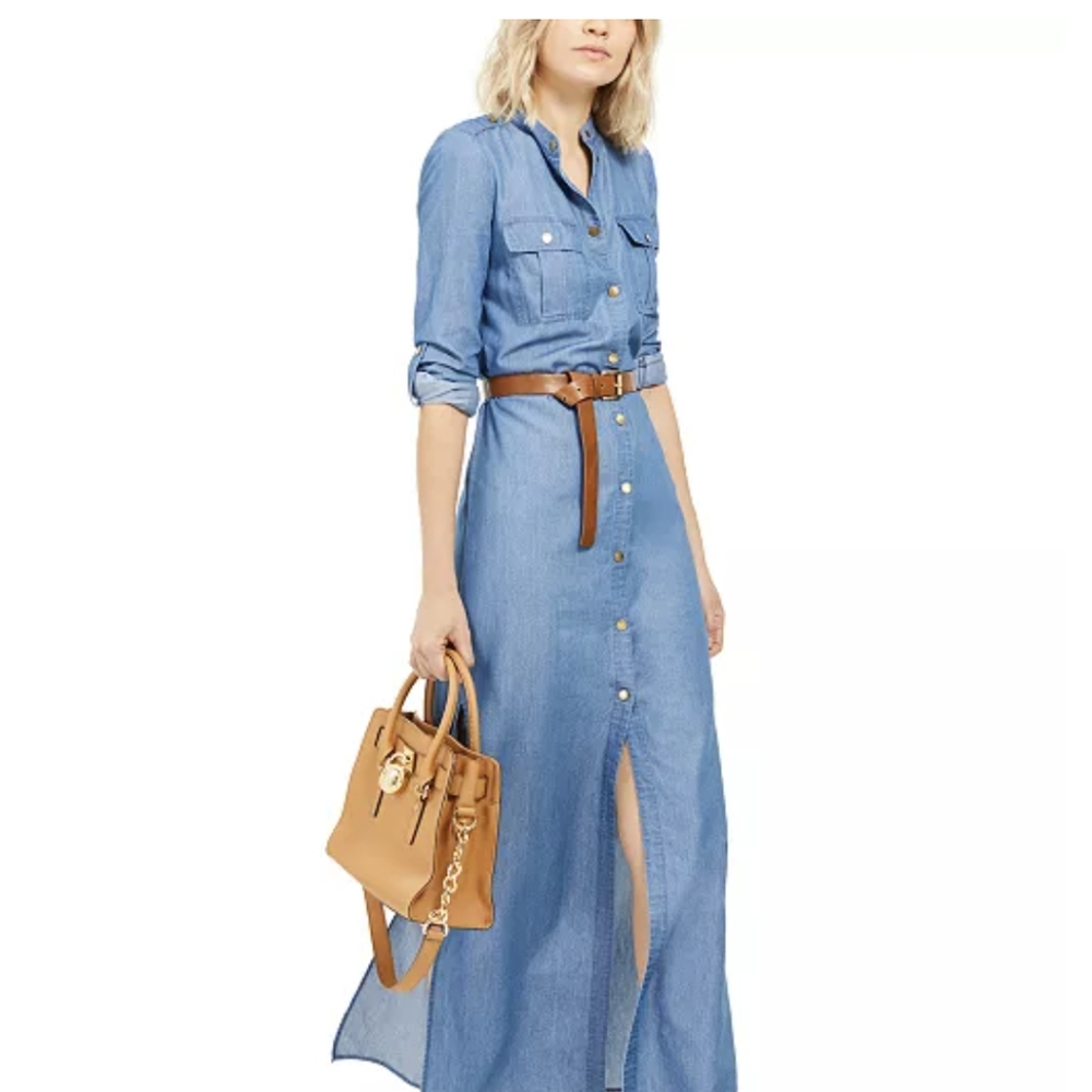 MK  denim maxi dress